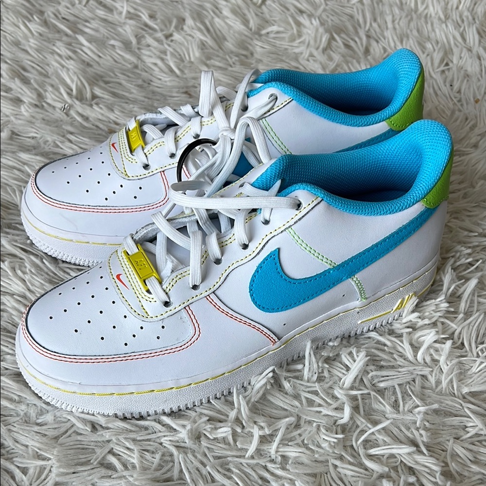 NIKE AIR FORCE 1 LOW GS 'RAINBOW STITCH'